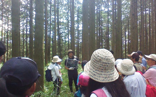 不二聖心夏休み子供自然体験教室森の中